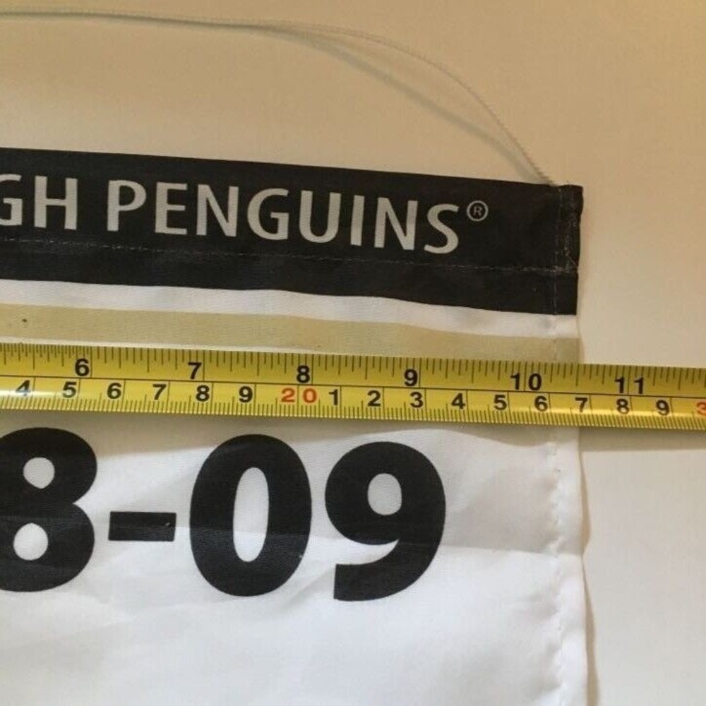 2009 Pittsburgh Penguins Stanley Cup Champion Flag NHL - EXCELLENT CONDITION - Picture 3 of 4